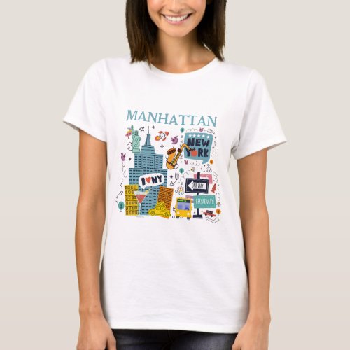 Manhattan New York City T_Shirt