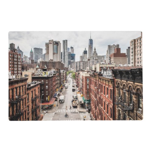 Manhattan New York cityscape photograph Placemat