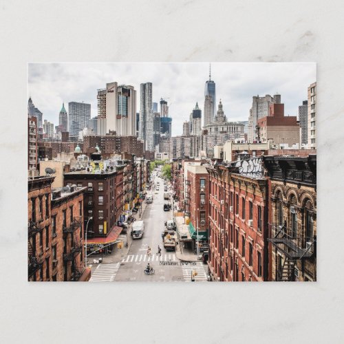 Manhattan New York cityscape photograph Postcard