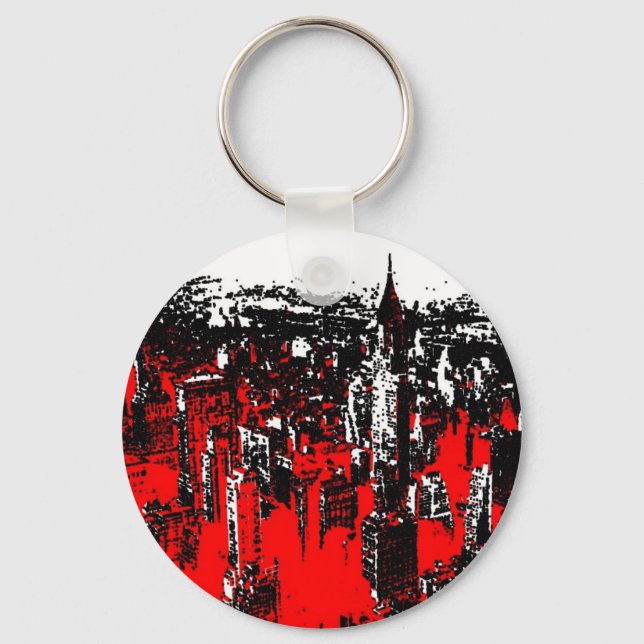Manhattan New York Keychain (Front)
