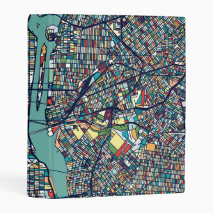 Manhattan New York Map Mini Binder