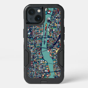 Manhattan New York Map iPhone 13 Case