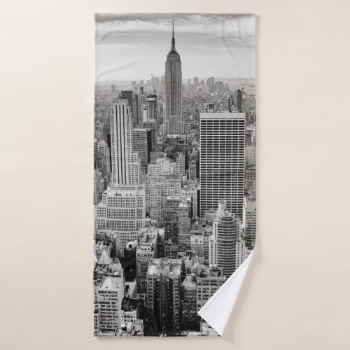 Manhattan New York panorama Bath Towel