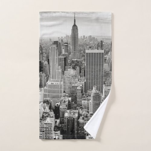 Manhattan New York panorama Hand Towel