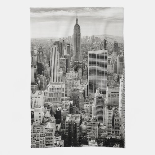 Manhattan New York panorama  Kitchen Towel
