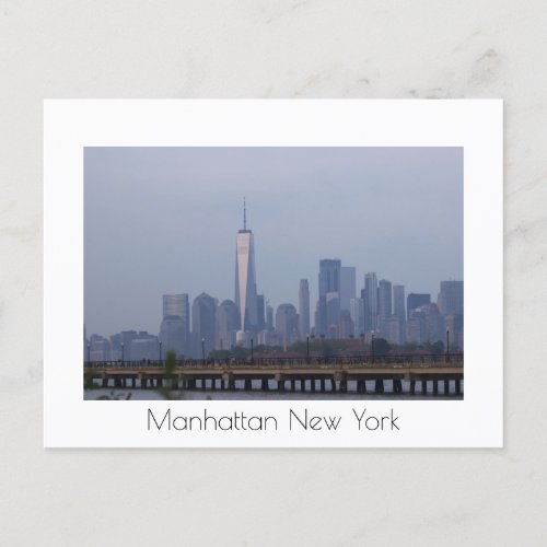 Manhattan New York Skyline Postcard 