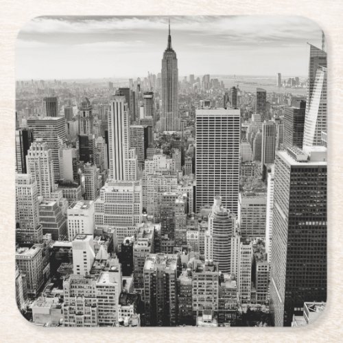 Manhattan New York Square Paper Coaster