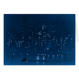 Manhattan Night Lights 1921 Cards