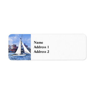 Manhattan NY - New York City Skyline Label