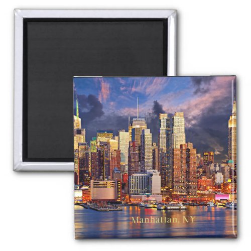 Manhattan NY skyline Magnet