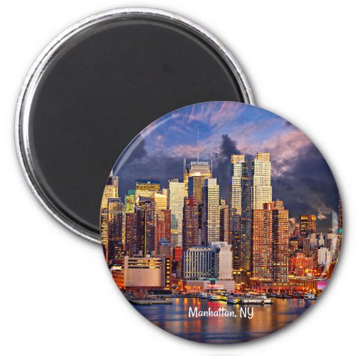 Manhattan NY skyline Magnet