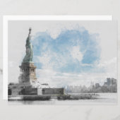 Manhattan Nyc Liberty Statue (Front/Back)