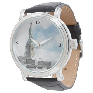 Manhattan NYC Liberty Statue Watch – Elegant 