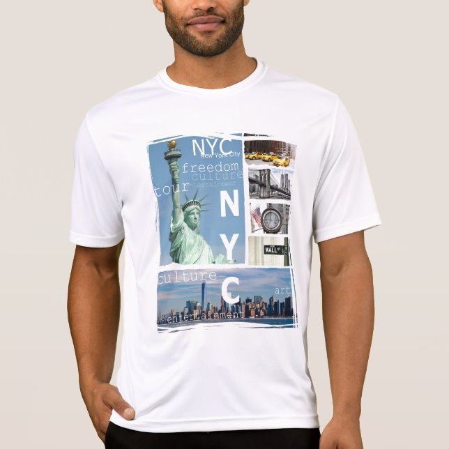 Manhattan Nyc New York City Liberty Statue Ny T-Shirt (Front)