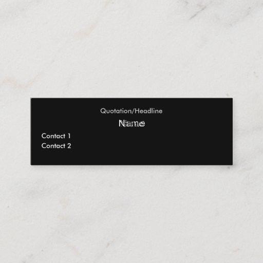 Customizable Manhattan Profile Card Business Card Templates