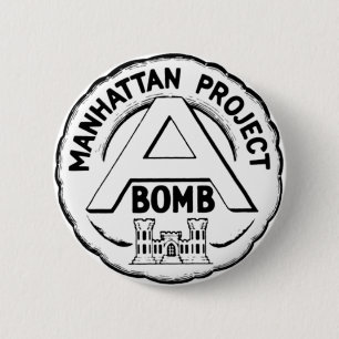 Manhattan Project Badge Button