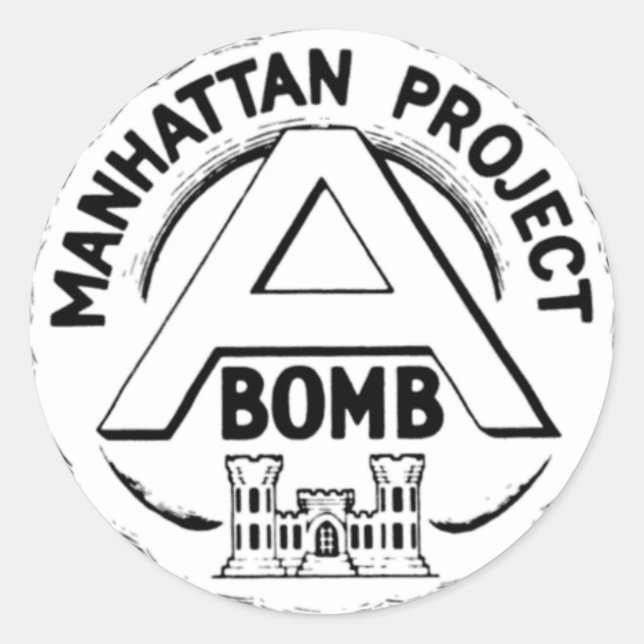 Manhattan Project Badge Classic Round Sticker (Front)