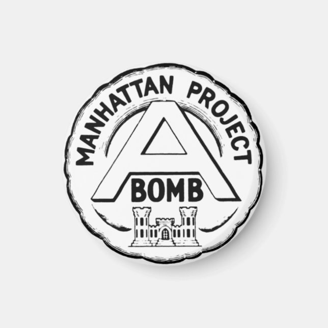 Manhattan Project Badge Magnet (Front)
