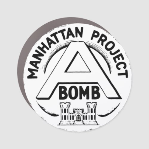 Manhattan Project Car Magnet