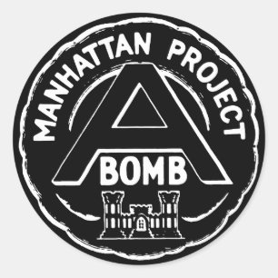 Manhattan Project Los Alamos, Nuclear WW2 Classic Round Sticker