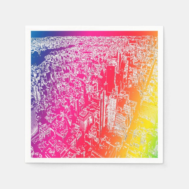 Manhattan rainbow napkins (Front)