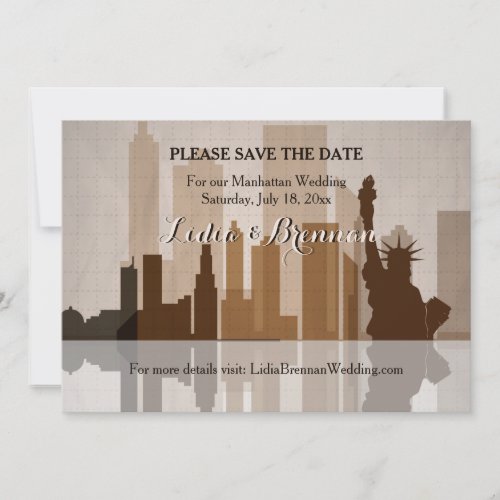 Manhattan Save the Date Announcement