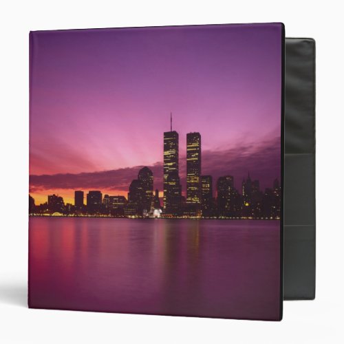 Manhattan Skyline and Hudson River New York Binder