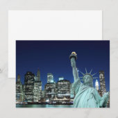 Manhattan Skyline and The Statue of Liberty (Front/Back)