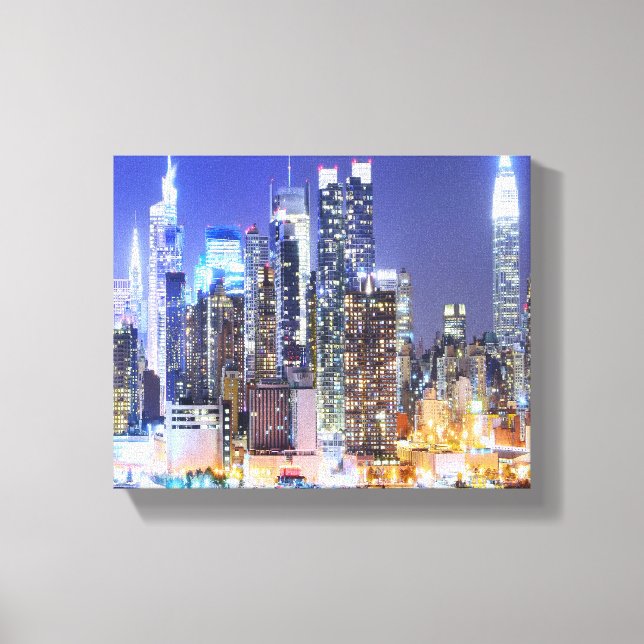 Manhattan Skyline Canvas Print (Front)