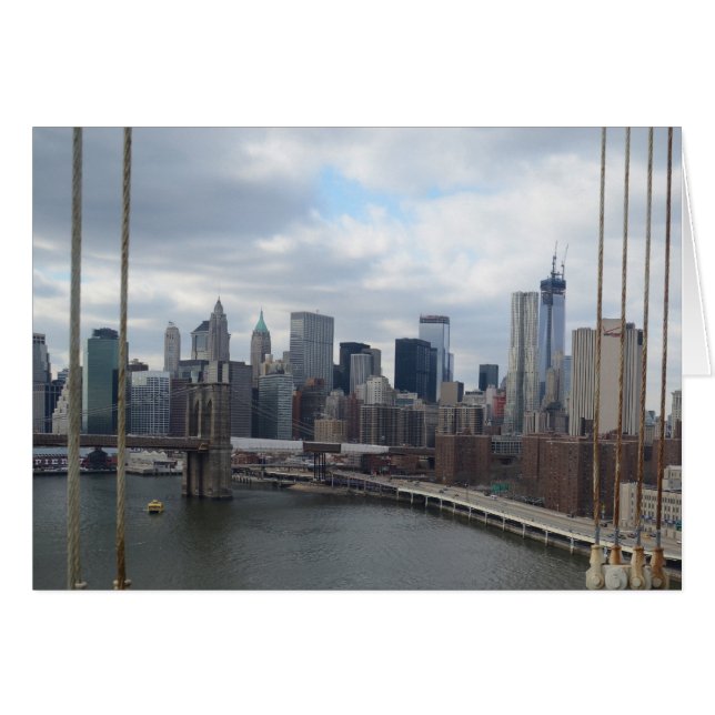 Manhattan skyline New York Cards (Front Horizontal)