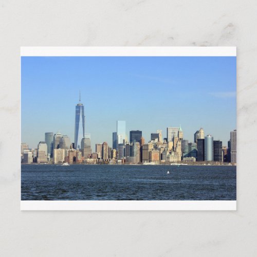 Manhattan Skyline New York City Postcard
