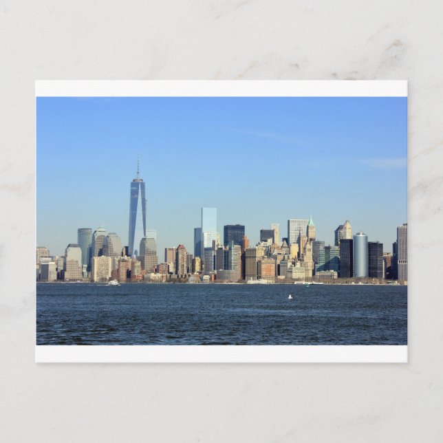 Manhattan Skyline New York City Postcard (Front)
