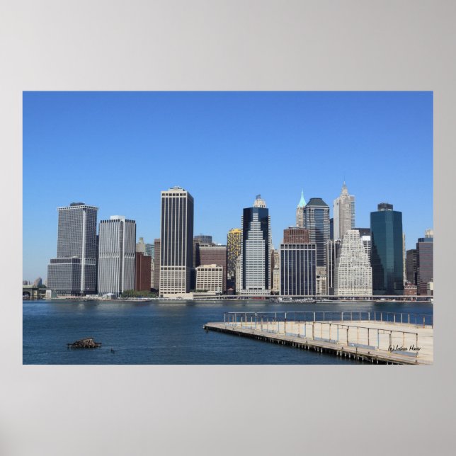 Manhattan Skyline, New York City Poster (Front)