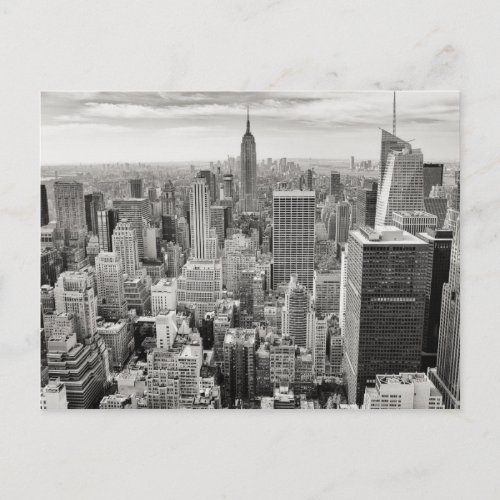 manhattan skyline postcard