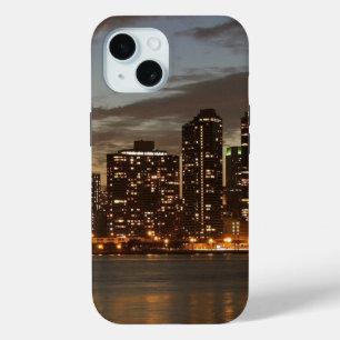 Manhattan Skyscrapers at Night iPhone 15 Case