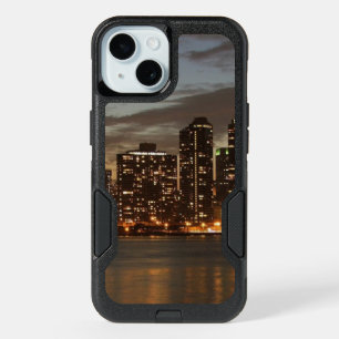 Manhattan Skyscrapers at Night iPhone 15 Case