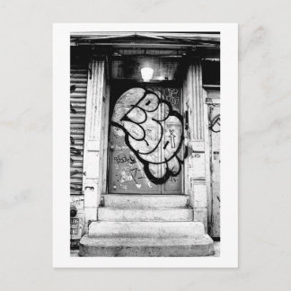 Manhattan Soho Graffiti Tagged Doorway postcard