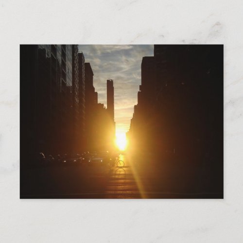 Manhattanhenge Post Card