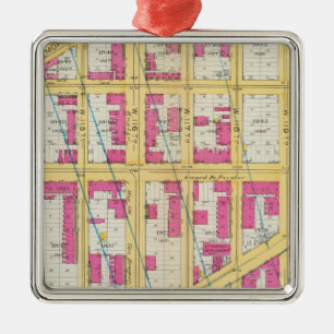 Manhatten, New York 11 Metal Ornament