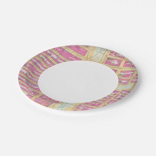 Manhatten, New York 12 Paper Plates (Angled)