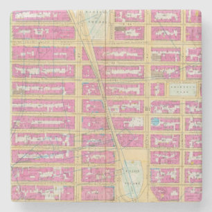 Manhatten, New York 12 Stone Coaster