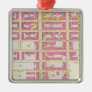 Manhatten, New York 16 Metal Ornament