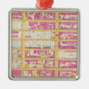 Manhatten, New York 4 Metal Ornament