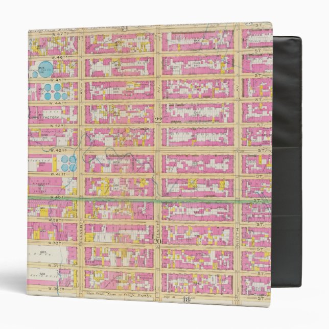 Manhatten, New York 5 3 Ring Binder (Front/Inside)