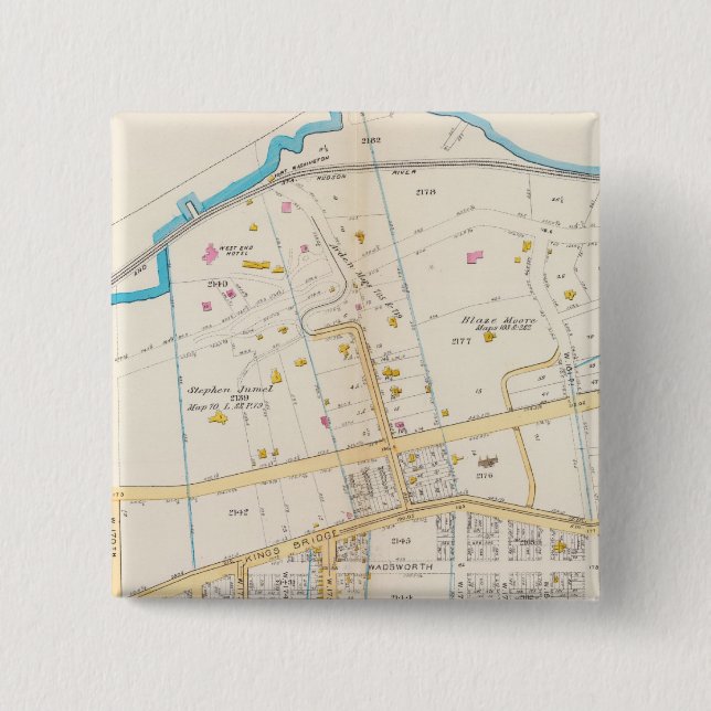 Manhatten, New York 5 Button (Front)