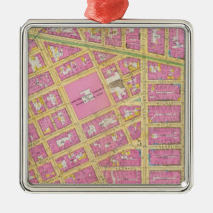 Manhatten, New York 9 Metal Ornament