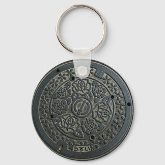 Manhole Cover 2 Keychain