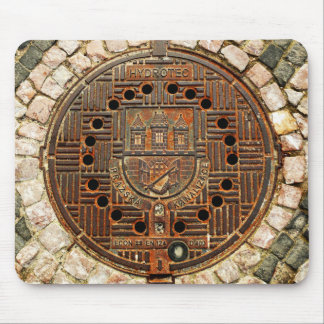 Manhole Cover 4 (Prague) Mouse Pad