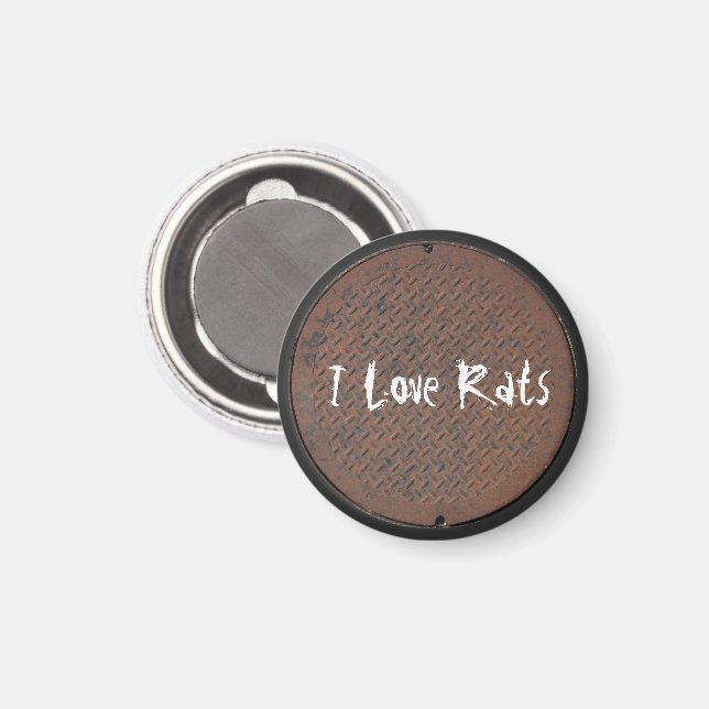 Manhole Cover Series Magnet (Front/Back)