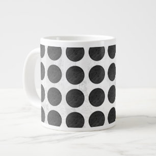 Manhole Covers Black Marble Giant Coffee Mug